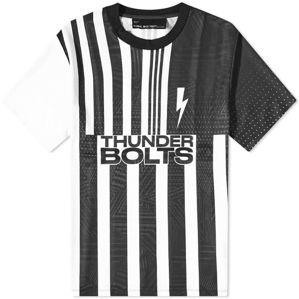 

Футболка Neil Barrett Multistripe Thunderbolt Football Tee