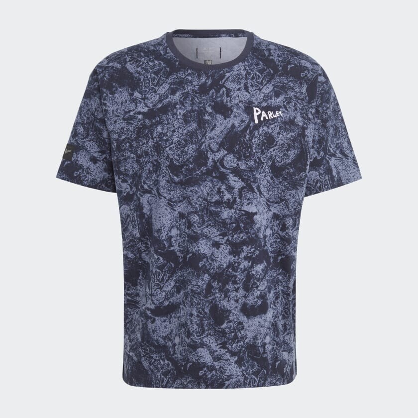 

Футболка adidas x Parley Tee (Gender Neutral), темно-синий/белый