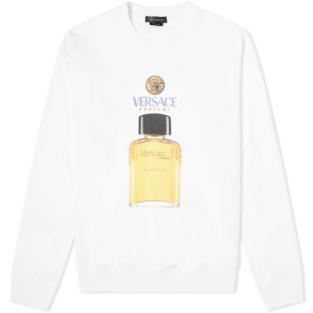 

Толстовка Versace Fragrance Bottle Crew Sweat, Белый