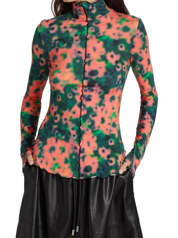 

Водолазка с окрашенным подсолнухом white label Proenza Schouler White Label Pink multi