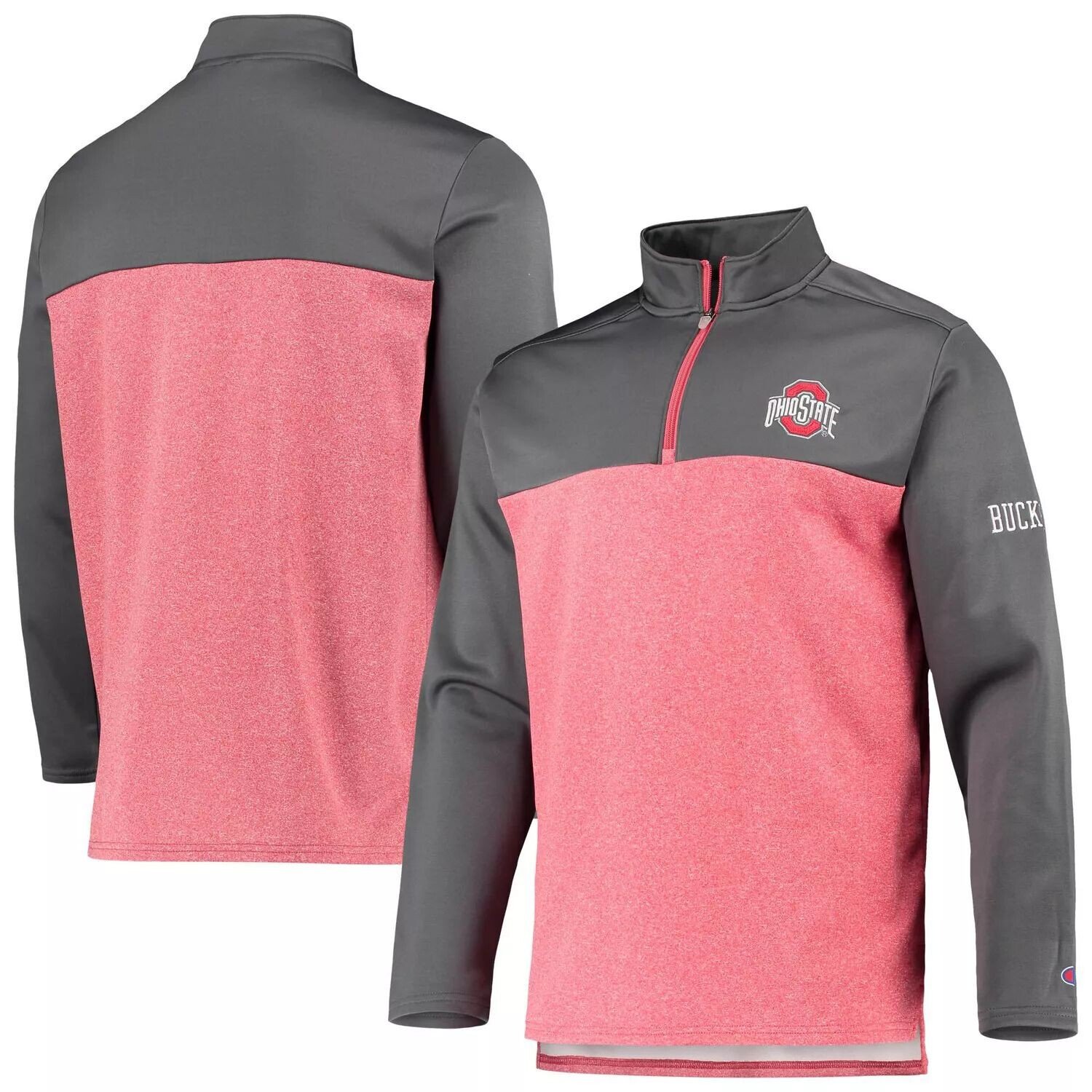 

Мужская куртка Scarlet Ohio State Buckeyes Gameday на молнии четверти Champion