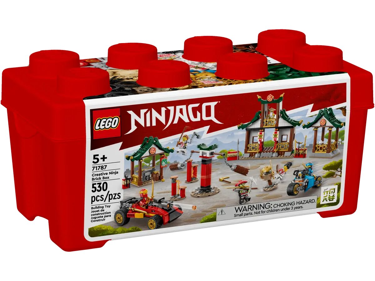 Конструктор Lego Ninjago Creative Ninja Brick Box 71787, 530 деталей конструктор lego ninjago 71787 creative ninja brick box 530 дет