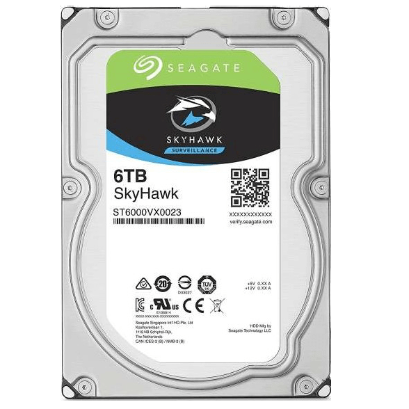 Жесткий диск Seagate SkyHawk, 6 ТБ 3.5" ST6000VX0023 - фото