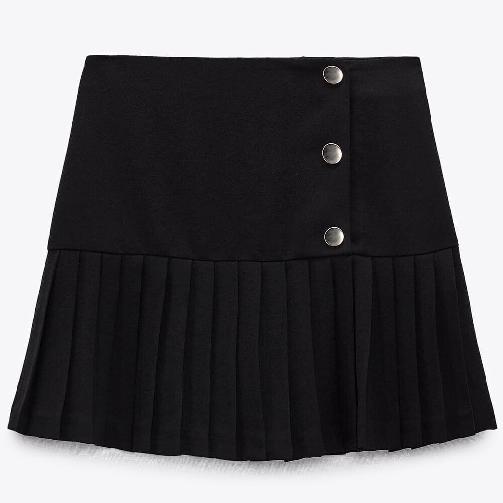 

Юбка Zara Box Pleat, черный