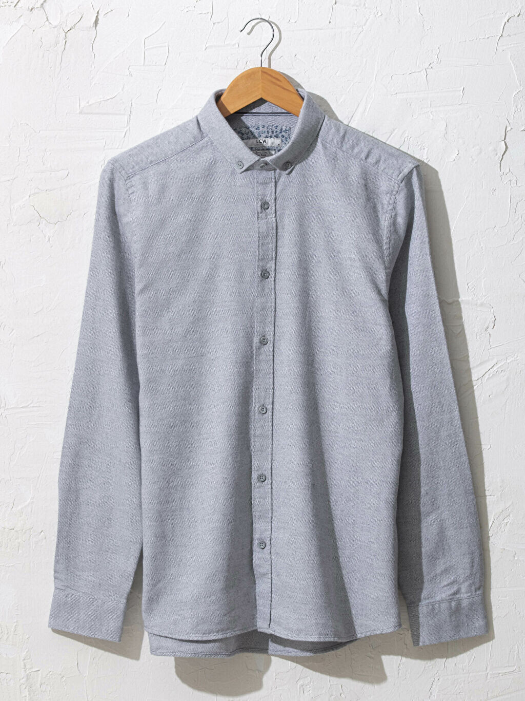 

Рубашка Dobby Slim Fit с длинными рукавами LCW Vision