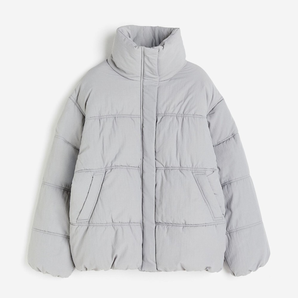 

Куртка H&M Quilted, светло-серый
