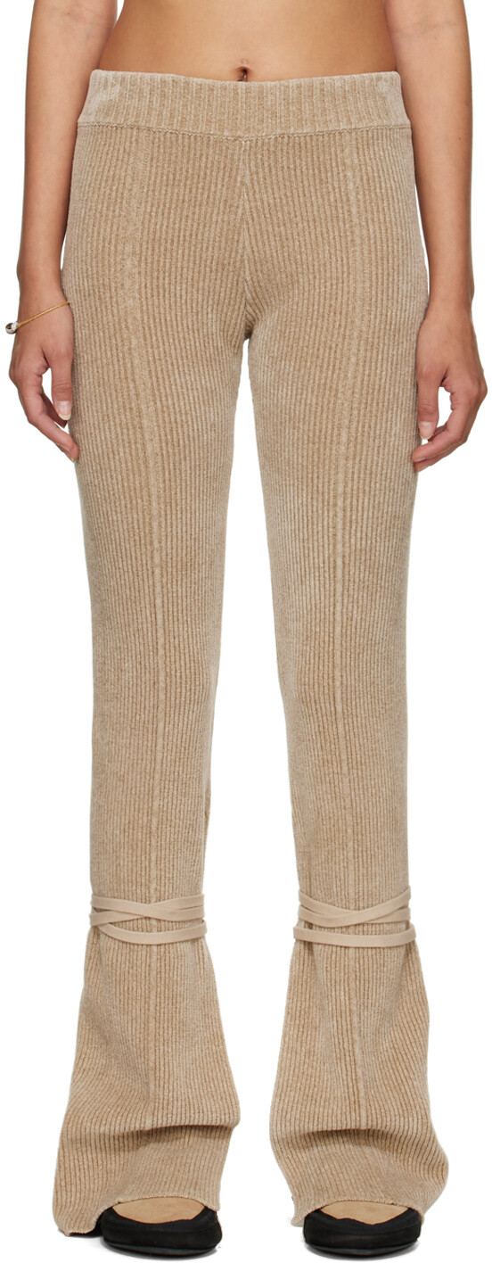 

Бежевые леггинсы 'Le Pantalon Duci' Jacquemus