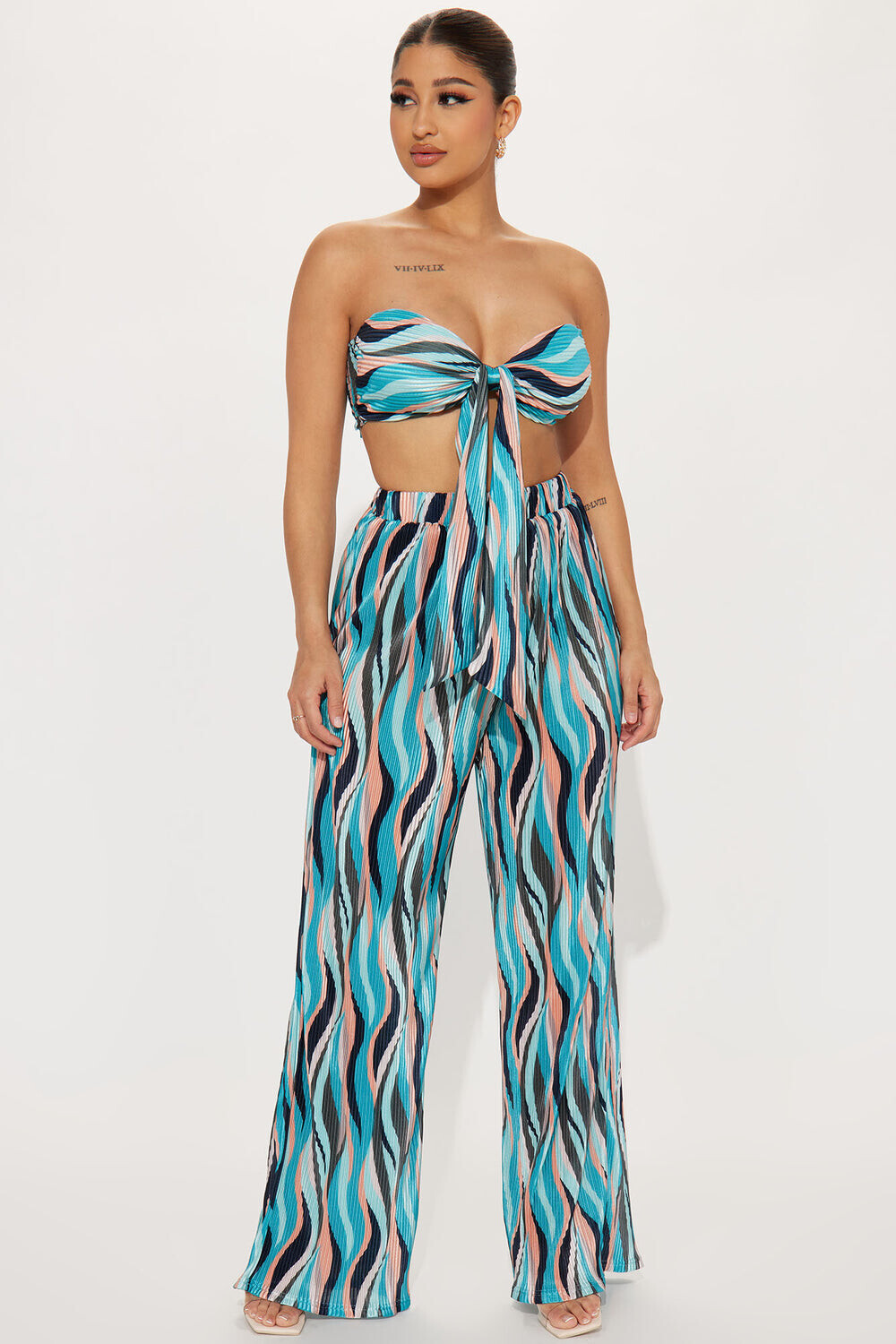 

Брюки Fashion Nova PS8948K, бирюзовый, Зеленый