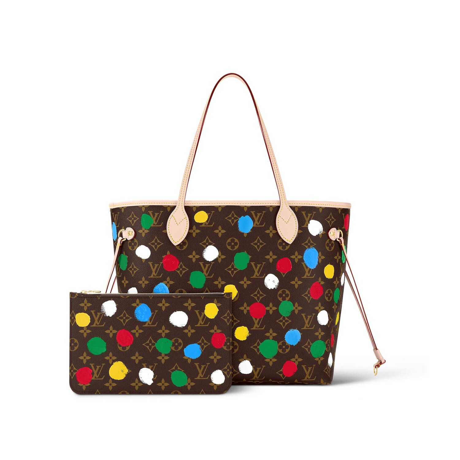 

Сумка-тоут Louis Vuitton x Yayoi Kusama Neverfull MM, коричневый/мультиколор