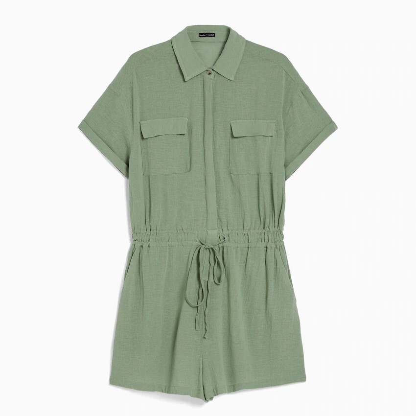 

Комбинезон Bershka Rustic Utility, зеленый
