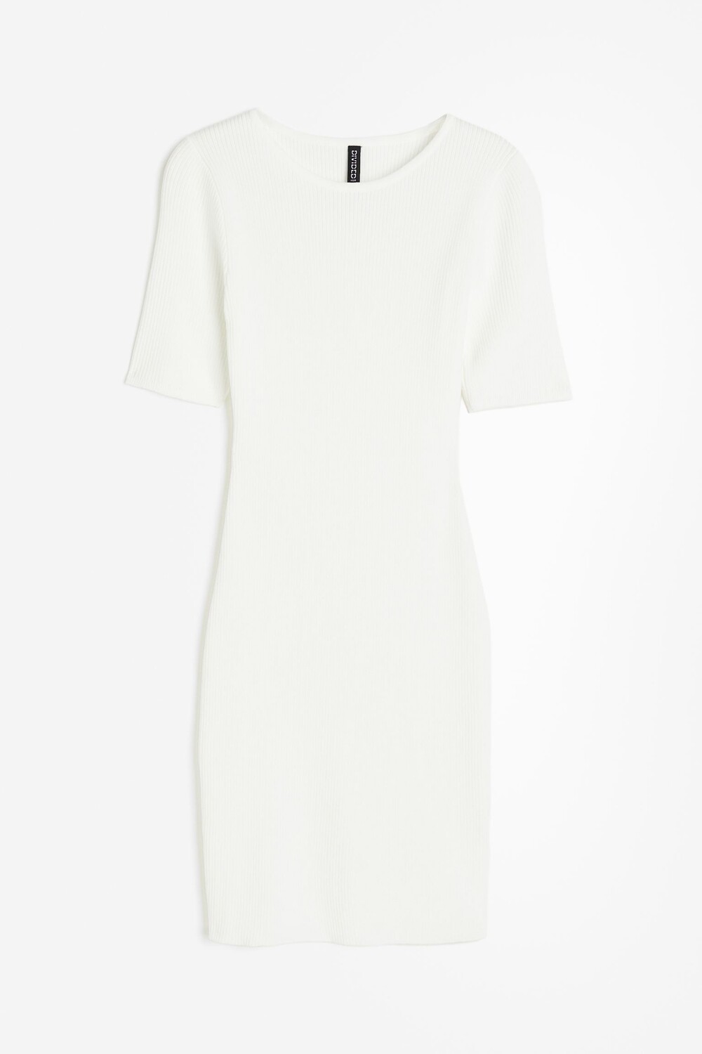 

Платье H&M Rib-knit Bodycon, кремовый, Бежевый