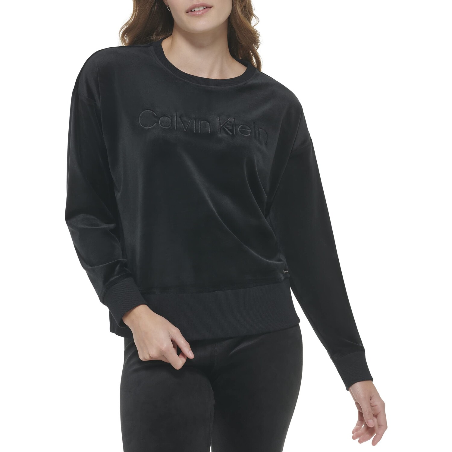 

Пуловер Calvin Klein, Long Sleeve Calvin Logo Crew, Серый