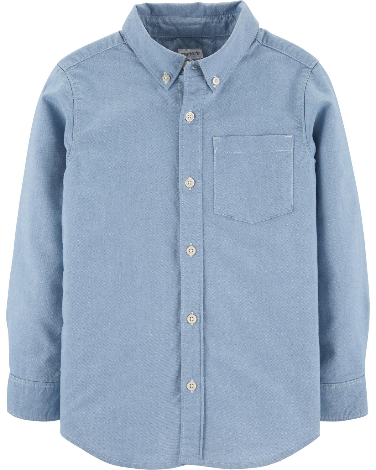

Рубашка Kid Oxford с пуговицами спереди Carter's, синий
