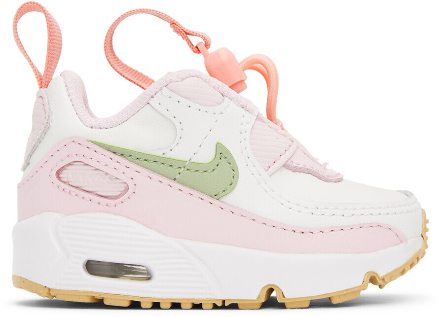 

Детские розово-белые кроссовки Nike Air Max 90 Toggle