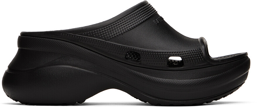 

Черные шлепанцы Crocs Edition для бассейна Balenciaga