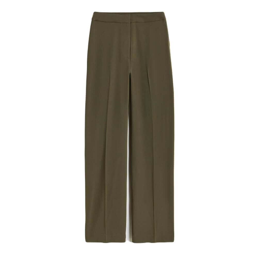 

Брюки H&M Wide-cut, темно-зеленый