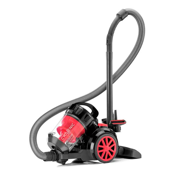 Пылесос Black+Decker Vacuum VM1680 B5, без мешка, чёрный-красный