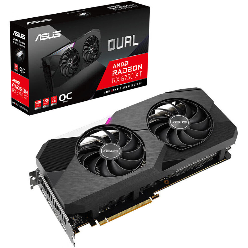 

Видеокарта игровая Asus DUAL RX 6750 XT 12GB