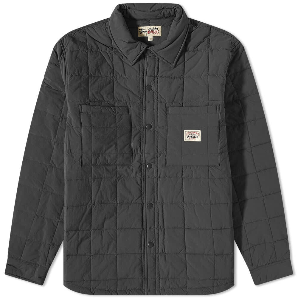 

Стеганая рубашка в стиле усталости Stussy