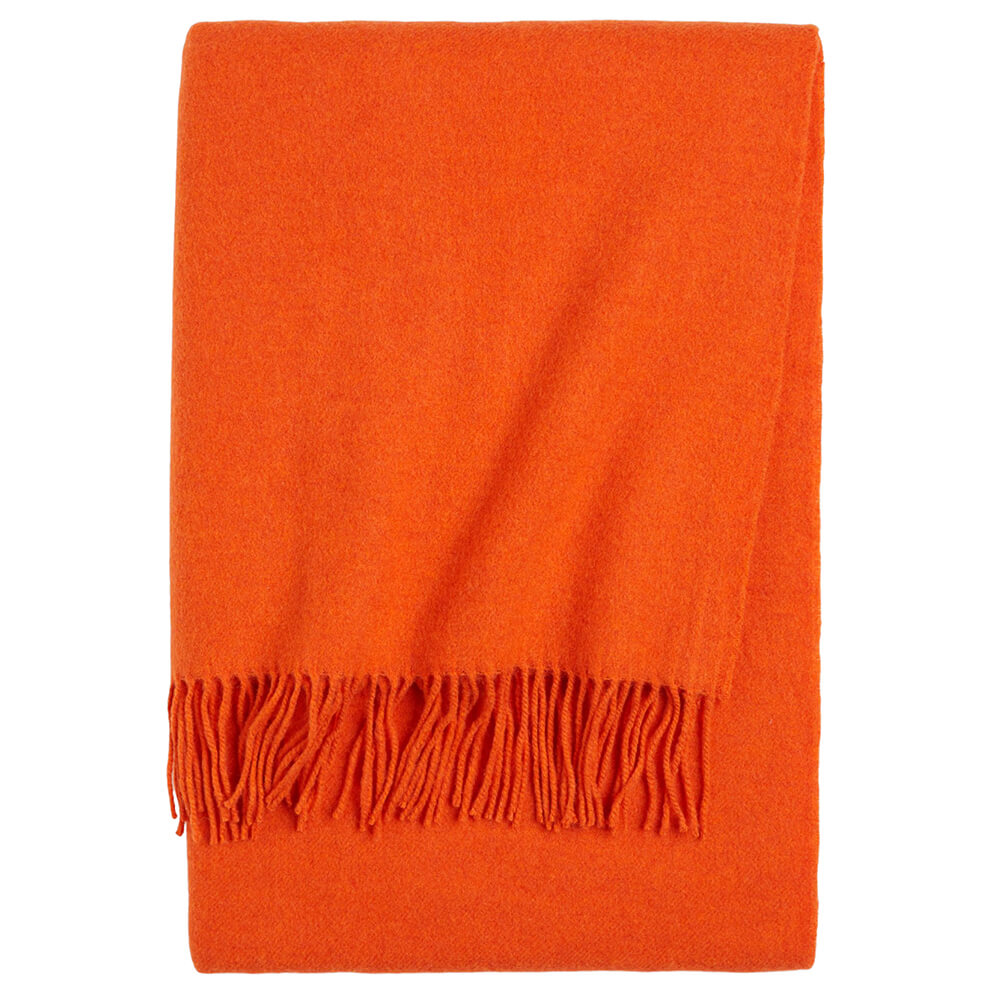 Плед H&M Home Wool-blend, оранжевый