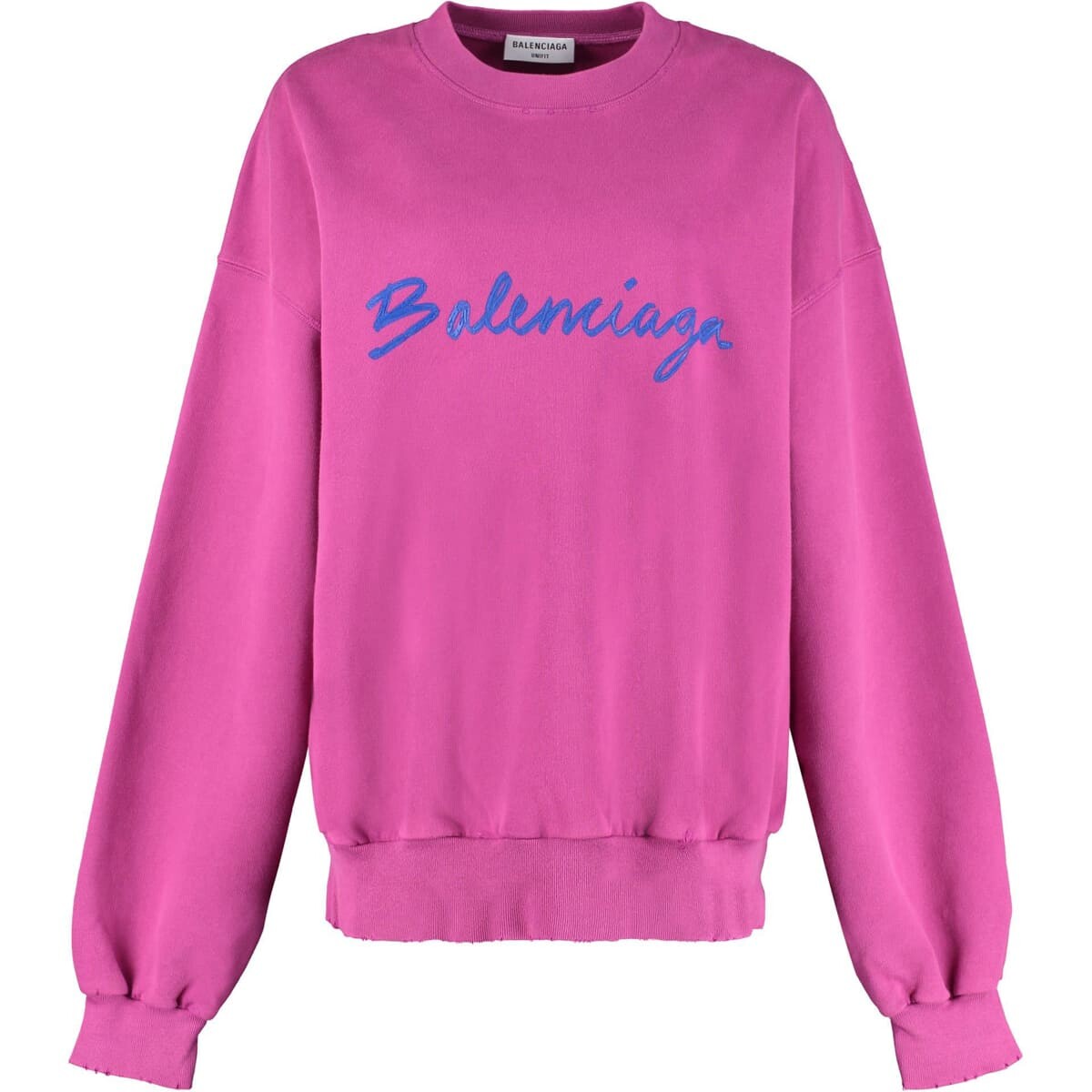 

Свитшот Balenciaga Cotton Crew-neck, розовый