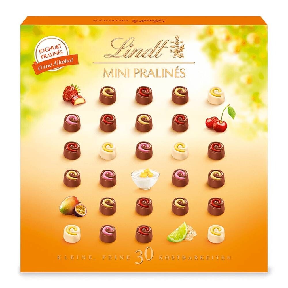 

Конфеты Lindt Mini Pralinés, ассорти йогурт, 163г