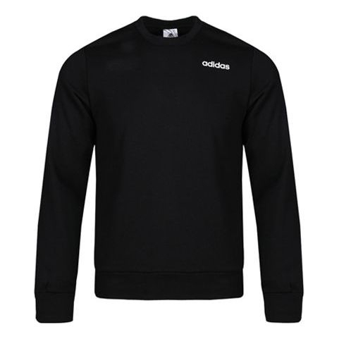 Толстовка Adidas E PLN CREW FT Knitted Hooded Shirt Sweater Men Black, Черный autumn winter men s sweater casual solid long sleeve knitted sweater pullover men fashion holes knit sweaters 3xl men s jumpers