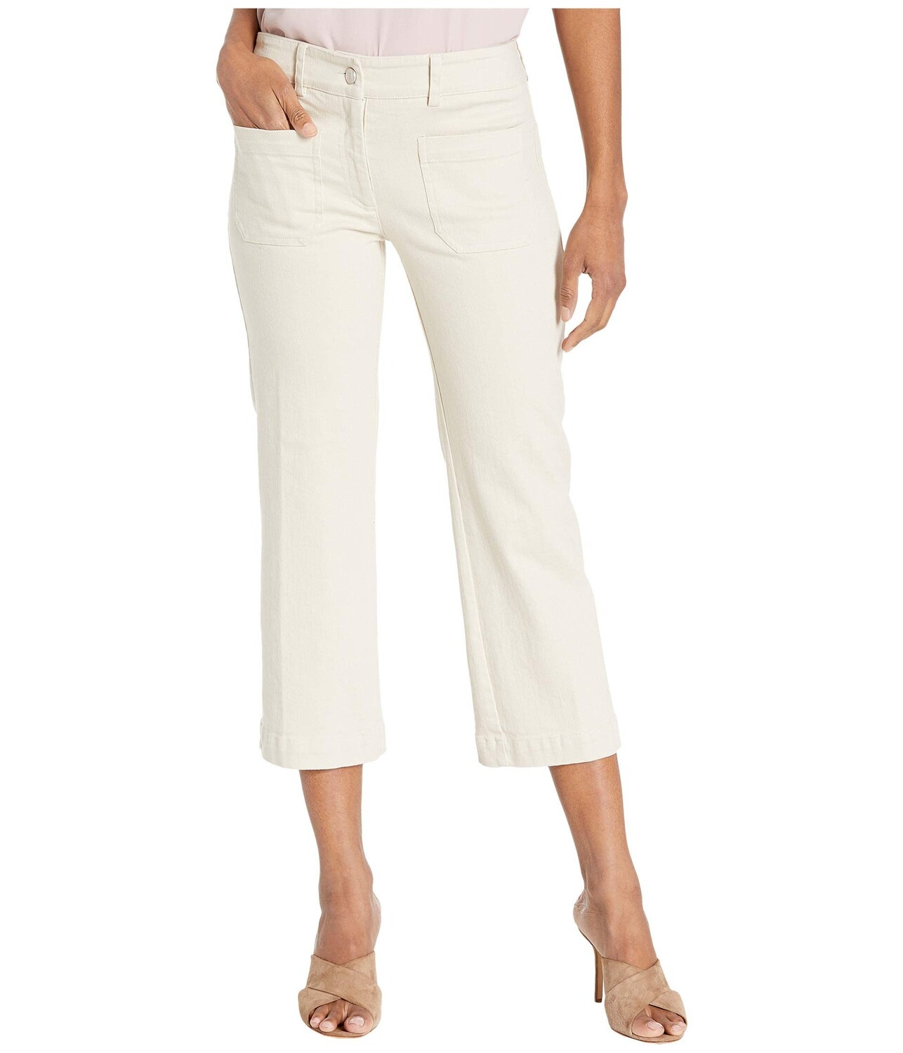 

Джинсы Elliott Lauren, Stretch Denim Patch Pocket Crop Jeans in Sand