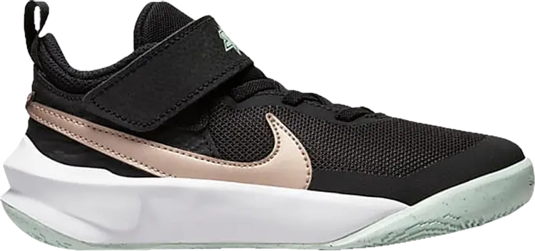 

Кроссовки Nike Team Hustle D10 PS 'Black Mint Metallic Red Bronze', черный