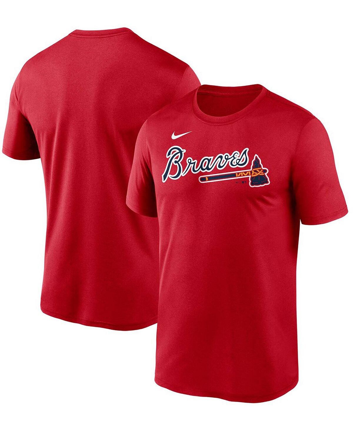 

Мужская красная футболка atlanta braves с надписью legend Nike, красный