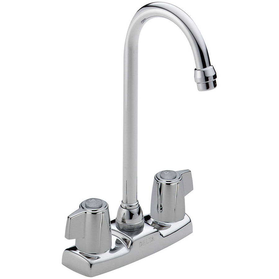 Смеситель для бара Delta 2171LF Classic с двумя ручками, chrome смеситель moen m dura chrome с двумя ручками chrome