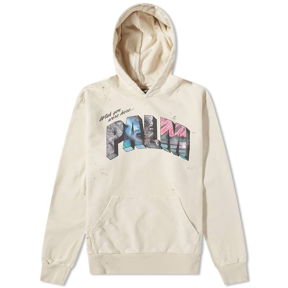 

Толстовка Palm Angels Sign Popover Hoody, Серый