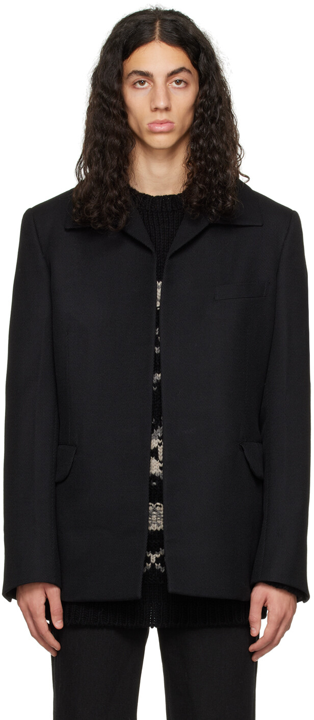 

Черный пиджак с открытым передом Comme des Garçons Homme Plus