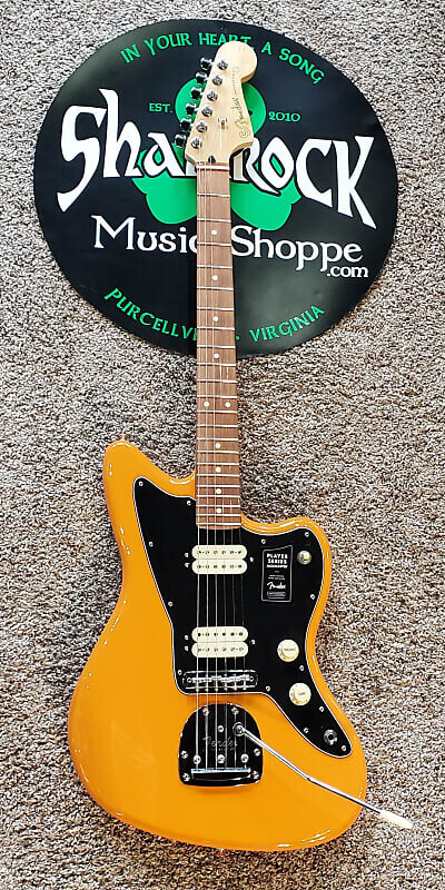 

Fender Player Jazzmaster HH 2019 - Настоящее время - Capri Orange Player Jazzmaster HH with Pau Ferro Fretboard