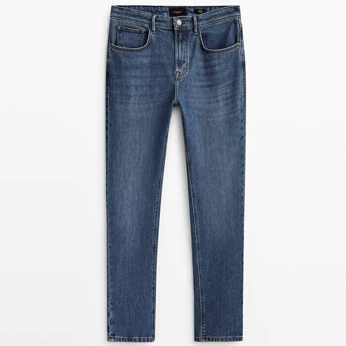 

Джинсы Massimo Dutti Relaxed Fit Dirty Stone, индиго