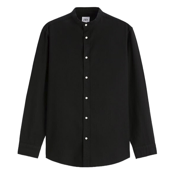 

Рубашка Zara Oxford, черный