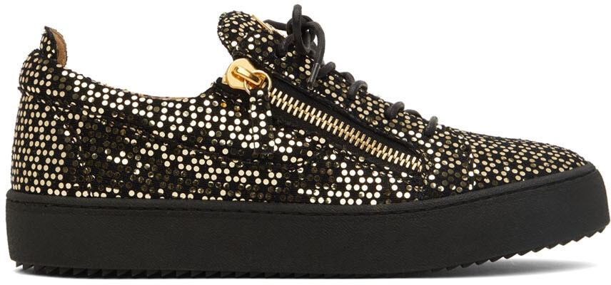 

Черно-золотые кроссовки Frankie Giuseppe Zanotti