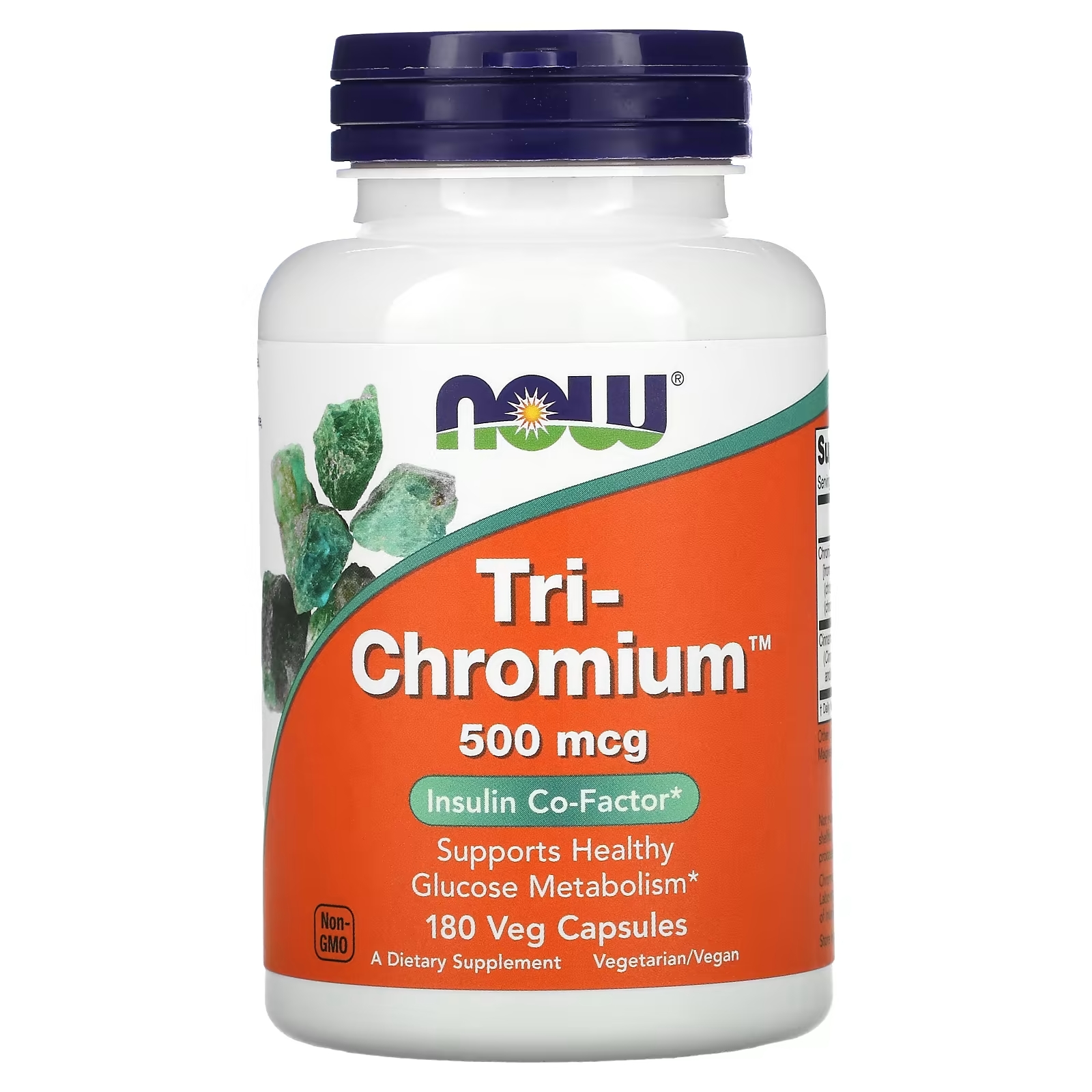 Пищевая Добавка NOW Foods Tri-Chromium, 180 капсул