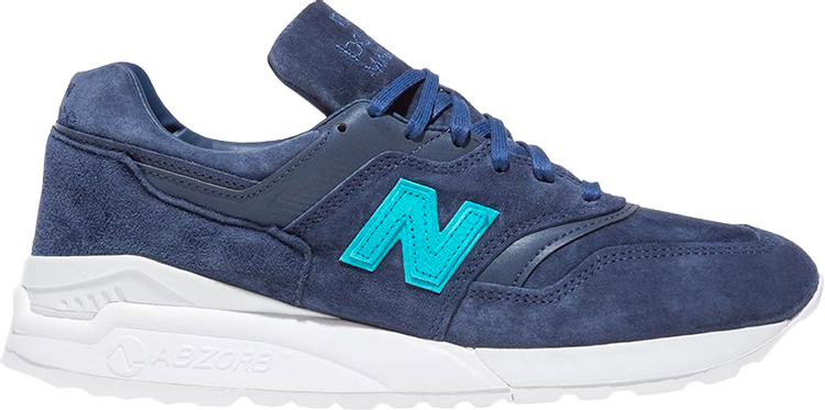 Кроссовки New Balance Ronnie Fieg x Mykonos 997.5 'Navy Teal', синий - фото