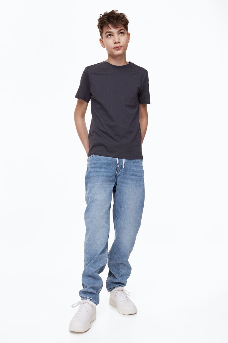 

Джинсовые джоггеры Super Soft H&M, светло-голубой деним