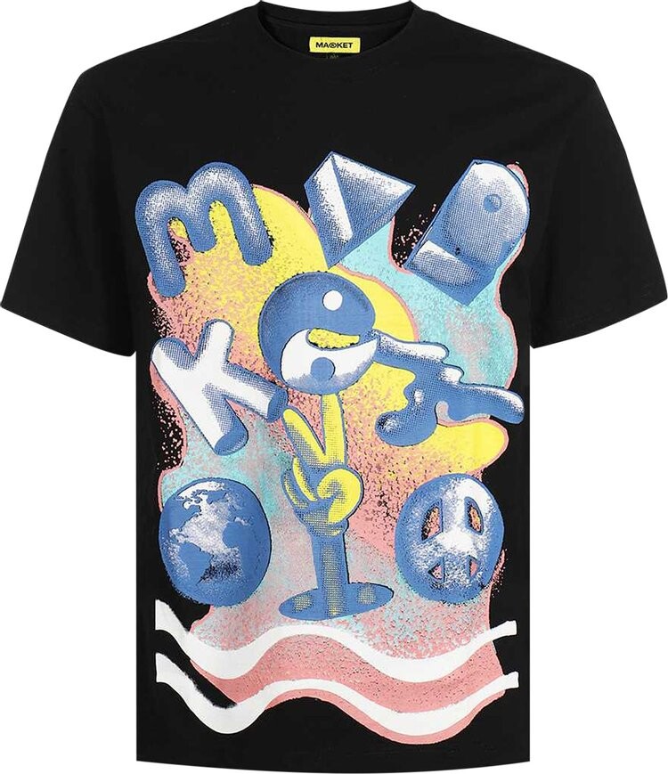 

Футболка Market Digital Peace T-Shirt 'Black', черный