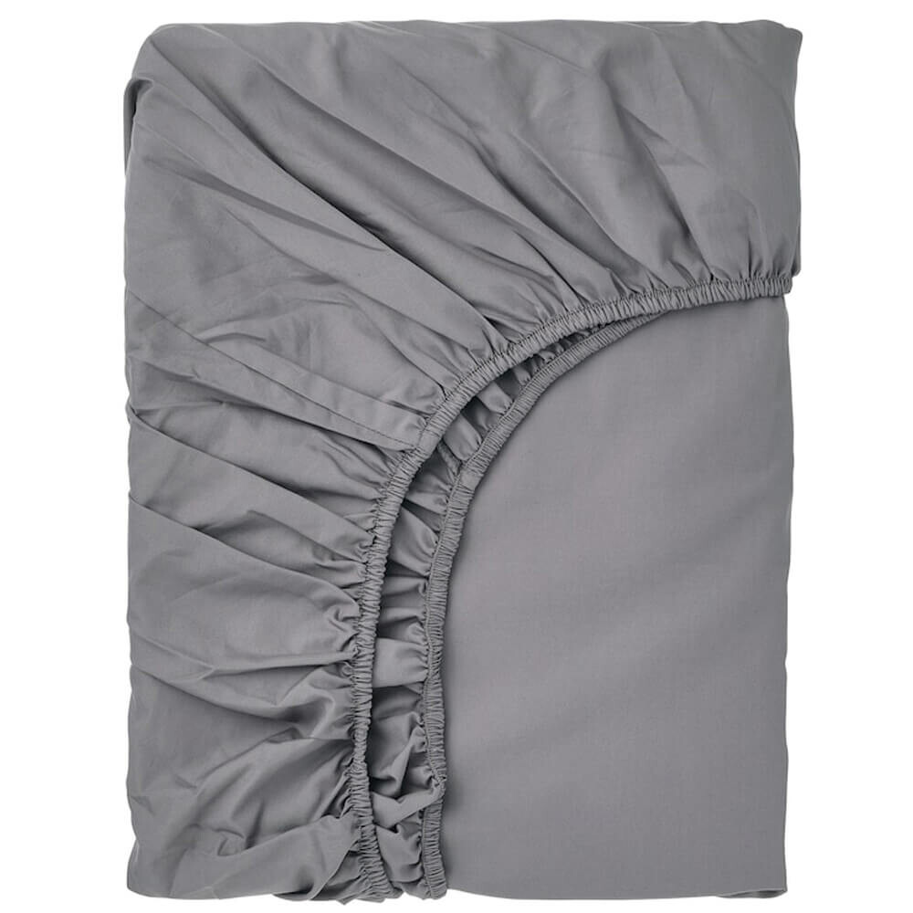 

Простыня на резинке Ikea Ronnveckmal 80x200 см, серый