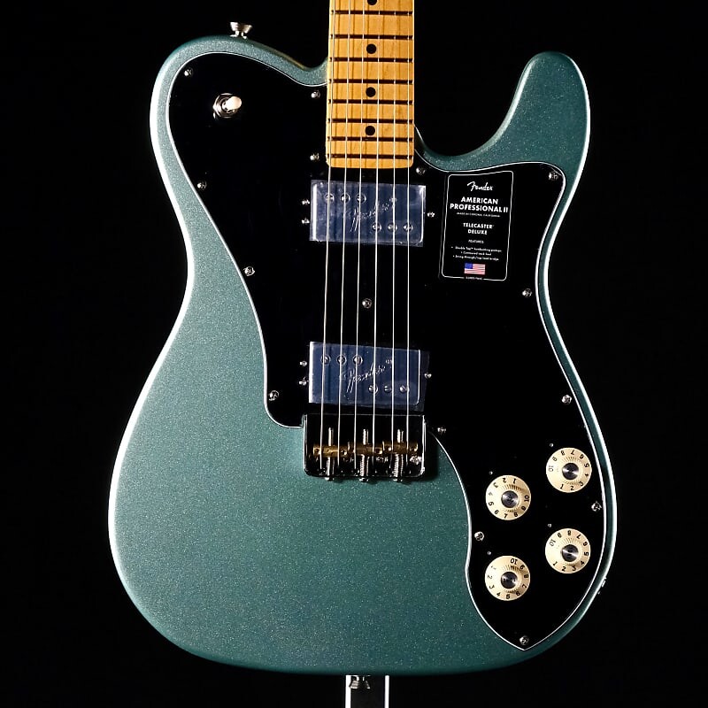 

Fender American Professional II Telecaster Deluxe - Mystic Surf Green с кленовой накладкой