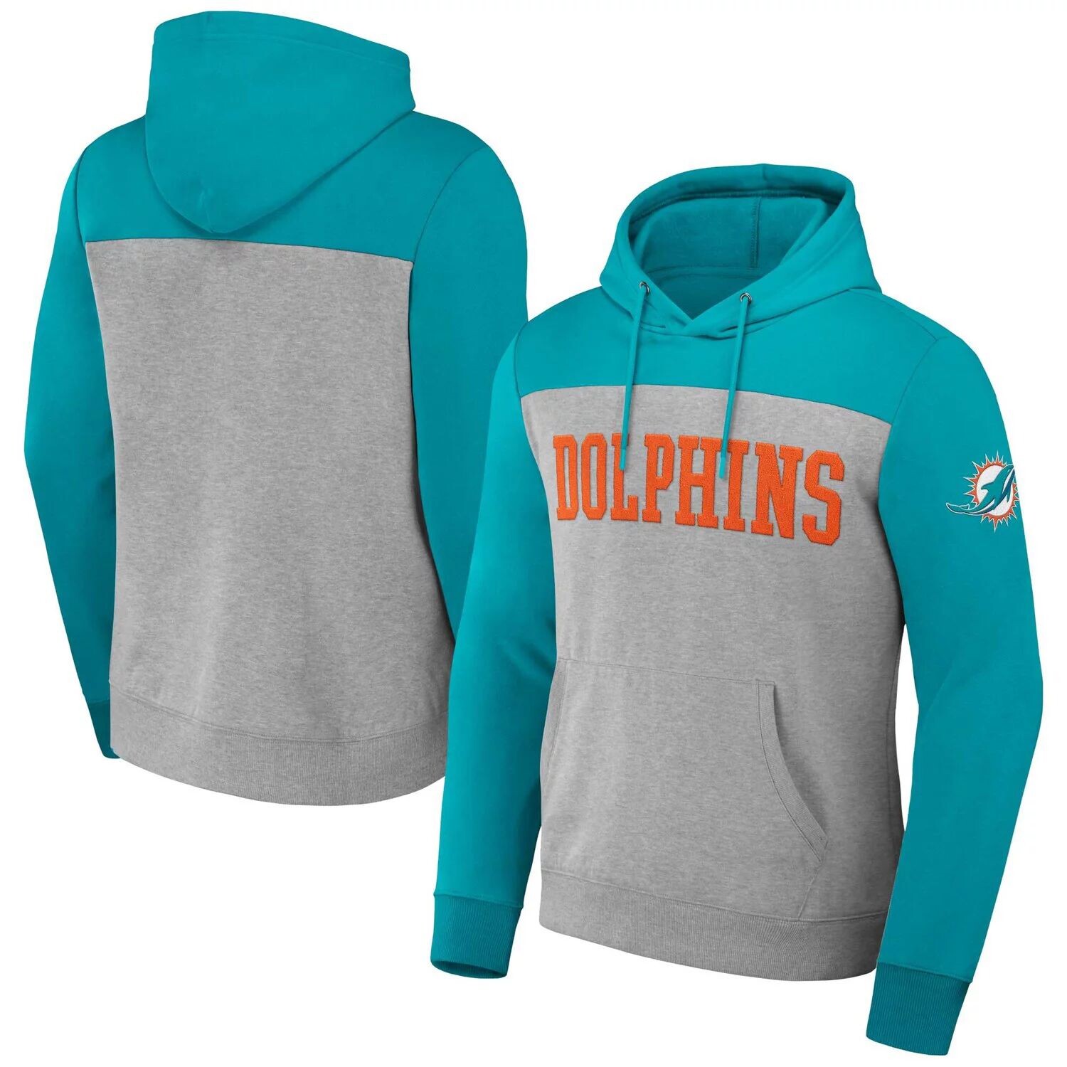 

Мужская коллекция NFL x Darius Rucker от Fanatics Heather Grey Miami Dolphins с цветными блоками пуловер с капюшоном