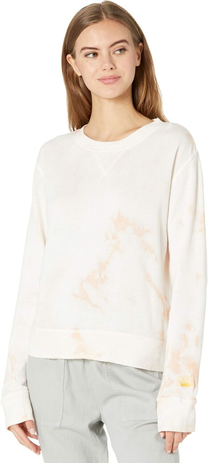 

Толстовка Oasis Terry Crew Faherty, цвет Clementine Tie-Dye