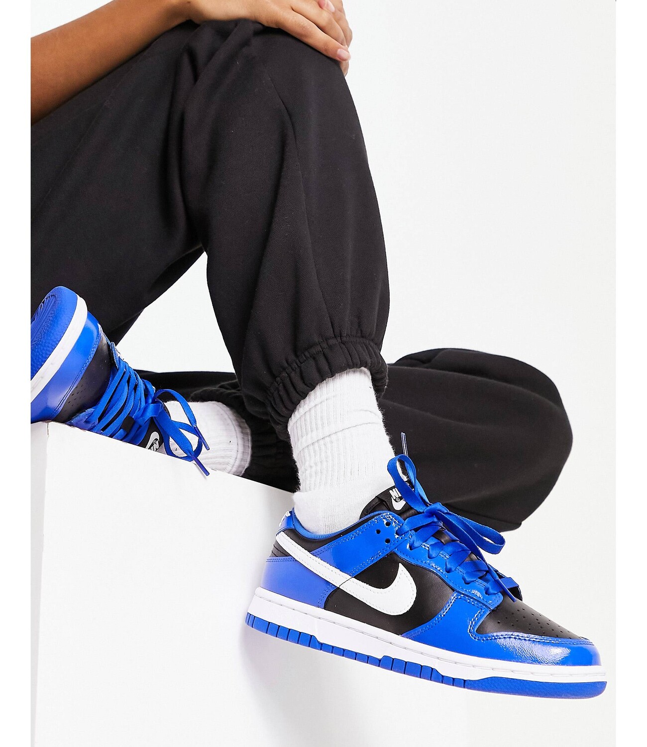 

Кроссовки Nike Dunk ярко-синего цвета, Синий