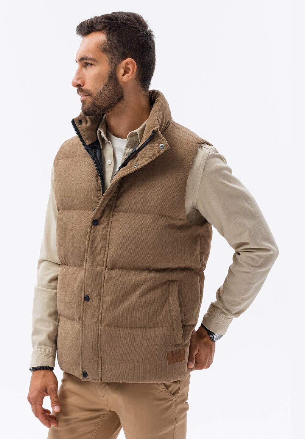 

Жилет QUILTED Ombre, цвет brown