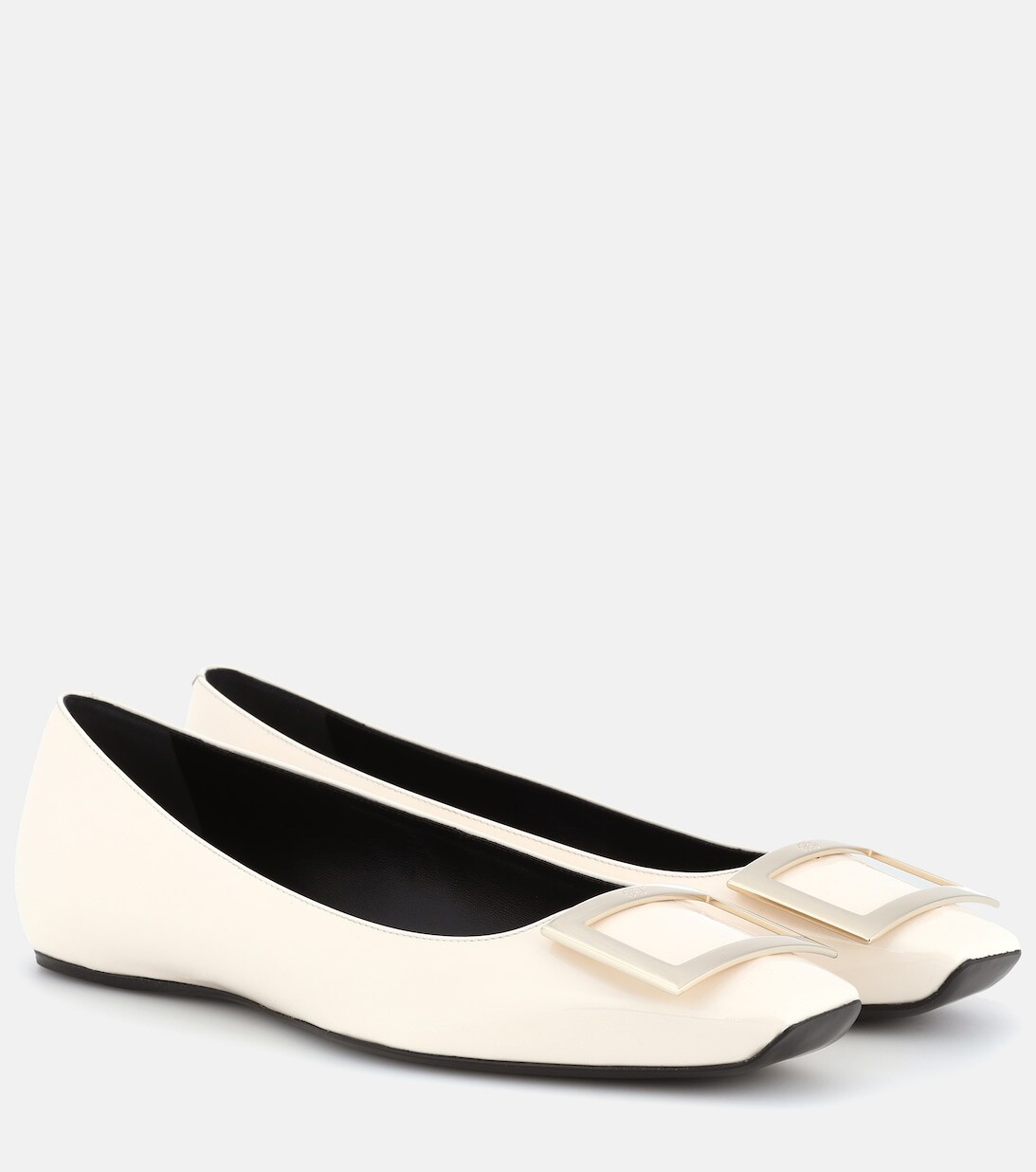 

Лакированные балетки Trompette Roger Vivier, белый