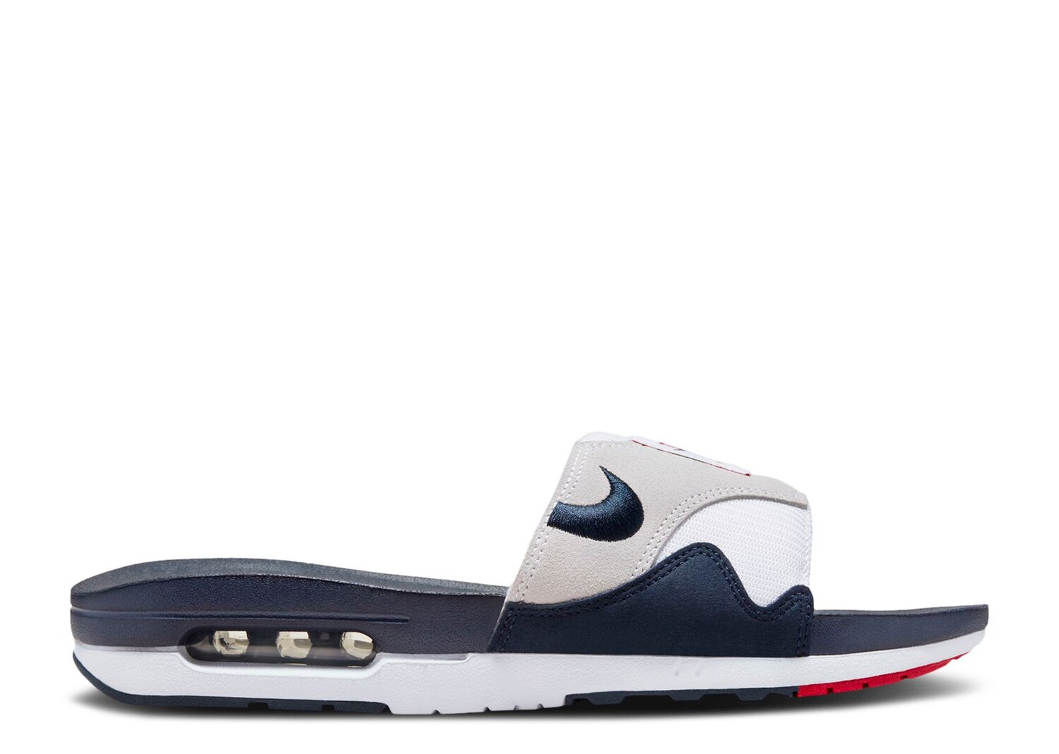 цена Кроссовки Nike Air Max 1 Slide 'Obsidian', белый