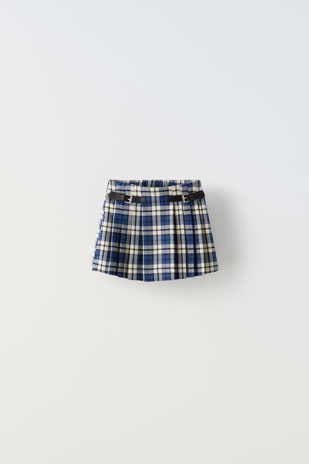 

Короткая юбка в клетку Zara, темно-синий